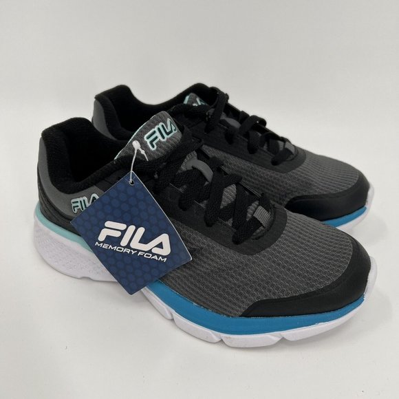 FILA Women's Memory Core Calibration Running Shoes sz 6.5 Gray/Blue NWT 5RM02087 - Picture 5 of 8
